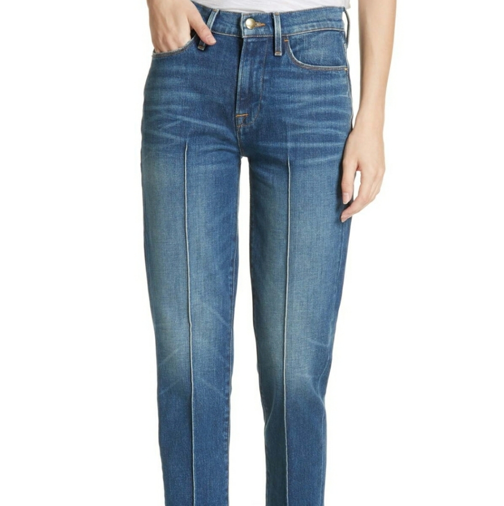 Frame Le High Straight High Rise Jeans